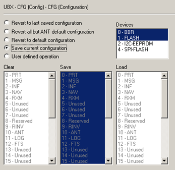 UBX-CFG-CFG設定画面