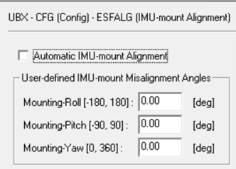 >UBX-CFG-ESFALG設定画面