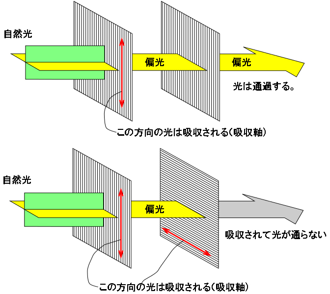 図4. 偏光板の原理